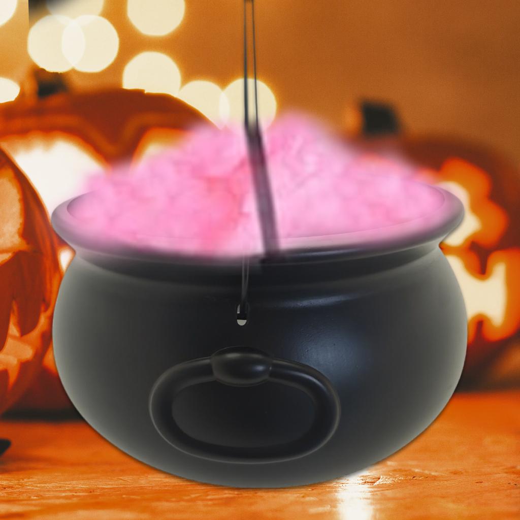 Calderone Classico per Streghe Bollitore Secchio 12" Nero Contenitore per Caramelle Ciotola per Dolcetti per Forniture Decorazioni Festa di Halloween