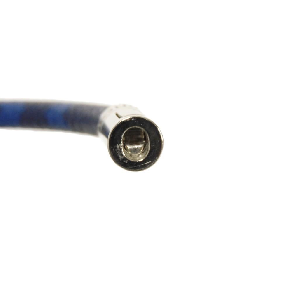 Used 12564 Neo Split Bracelet M8155D 7986 LV Logo Flower Blue Silver Taiga Rama Monogram Cobalt Men's from Japan