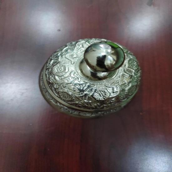 Victorian Style Brass Desk Bell, 12.7 cm Ornate Hotels Reception Counter Bell Restaurants, Cafes Service Counters Schools Offices Gift