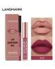 Langmanni Lipgloss Lipliner-Set 2 Sets nicht klebendes Cup-Matt-Lipgloss-Set