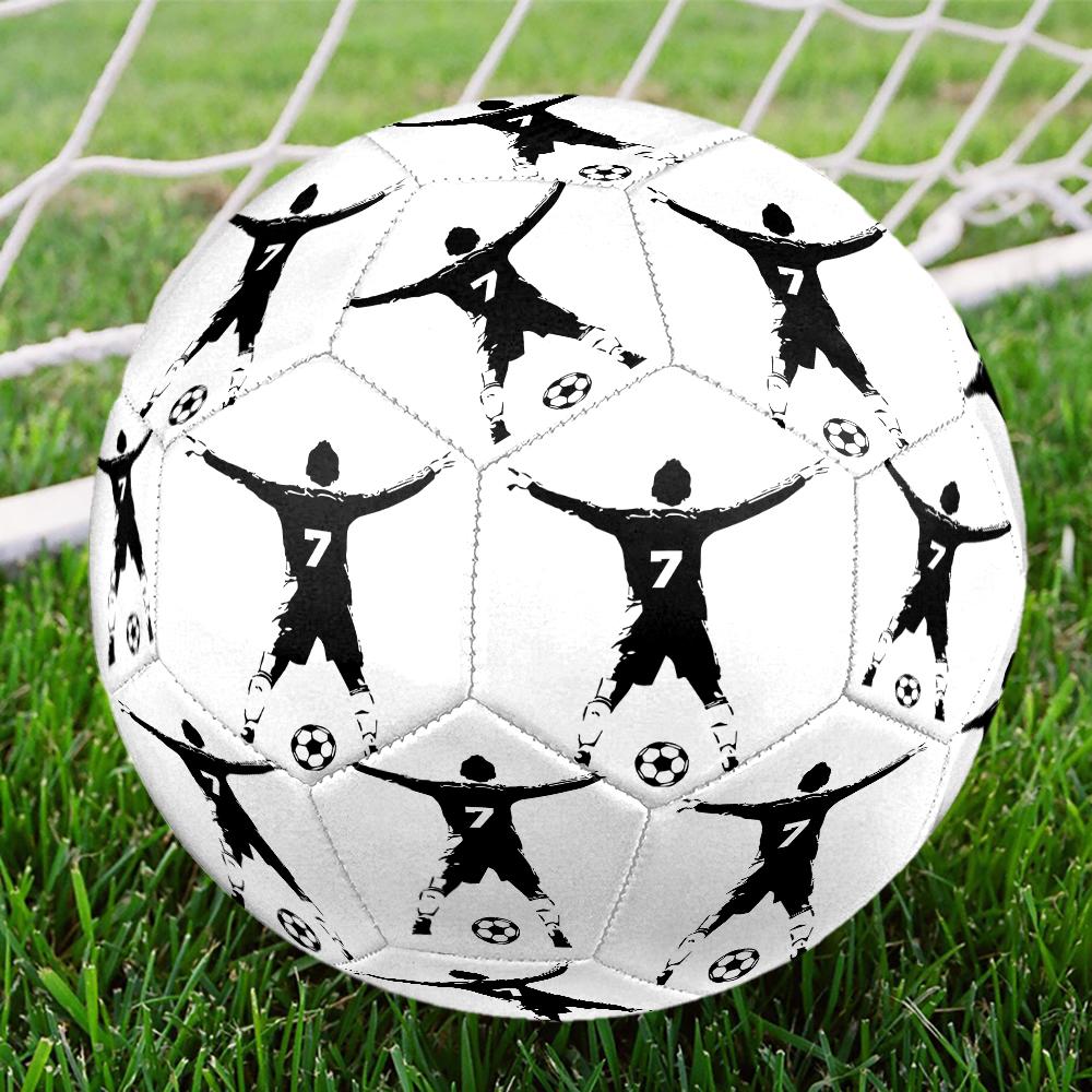 Pallone da Calcio Tema Calcio Taglia 5, Adatto Sia per Partite Indoor che Outdoor, un Regalo Adatto a Tutti.