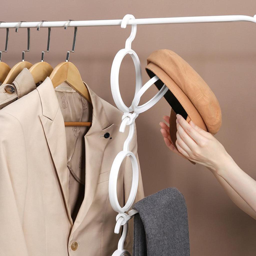Baseball Hat Hanger Organizer Round Door Back Peaked Scarf Clothes Bag Display Holder Wall Hanging Rack Wig Stand Tool