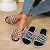 High-top Large-size Flip-flops, New Style Round-toe Open-weave Beach Shoes