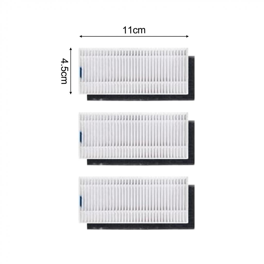 Filter Kit 3 Pack for Replacement of For ZACO A10 Pro Robot Vacuum Cleaner
