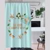 Bathroom Thickened Waterproof Curtain Mildew Proof Shower Curtain Shower Partition Curtain Shower Curtain Bathroom Curtain Free Perforation