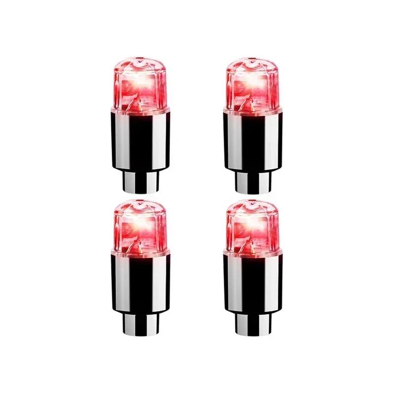 2/4/8pcs LED Tire Valve Stem Caps Neon Light Waterproof Wheel Spoke Lights LED Tire Lamp for Motorcycle Bicycle Car Accessories