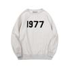 Three-dimensional flocking 1977 men's and women's American high street hoodie sweater trousers casual suit