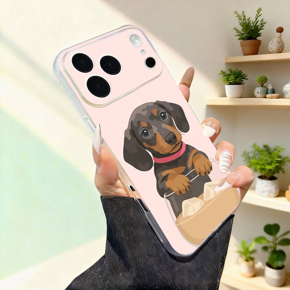 Cute Dachshund Funny For iPhone 11,12,13,14,15,16,17,Pro,Max,Plus,Mini,SE4,E Phone Case Magnetic For Magsafe Wireless