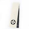Great LOUIS VUITTON Scarf LV logo shearling mouton Ivory Sheep leather M77054 Used