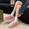 Fashion Shevalues Winter Plush Lining Women's Slippers New Leisure Boots Warm Cozy Cotton Slides Platform Soft Sole Women's Snow Boots