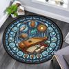 Music Nature Harmony Round Area Rug Under Office Chairs Bedroom Living Room Home Decor