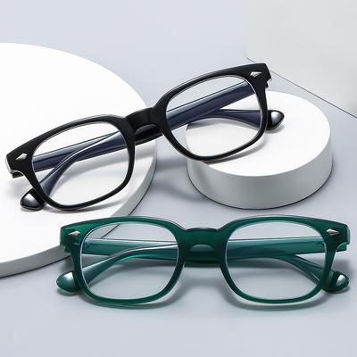 Personalized Square Anti-Blue Light Plain Glasses Street Shot Personalized Trend Flat Mirror