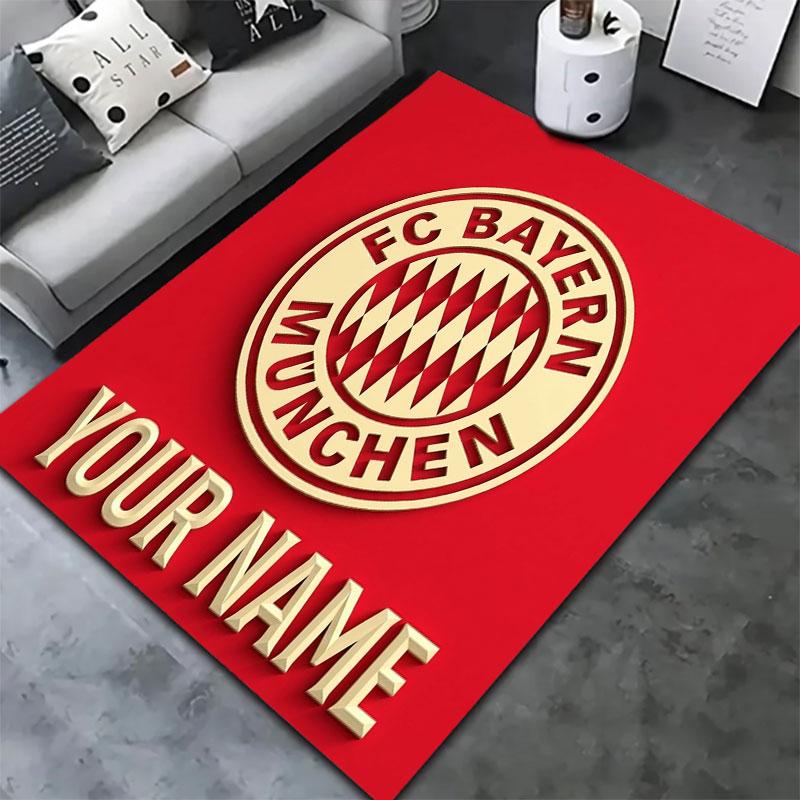 FC Bayern Munchen Custom Name Carpet Rug for Living Room Bedroom Home Sofa Decoration,Kids play Non-slip Floor Mat