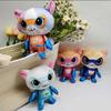 4pcs 18cm Super Kitten Plush Doll Cute Birthday Gift Soothing Graduation Gift Action Figure Doll Anime Play Soft Stuffed Peluche