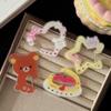Cartoon Little Bear Star Cake Carabiner Mountaineering Buckle Porous Acrylic Buckle Keychain Backpack Multipurpose Keyring Hook