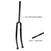 SILVEROCK Furcă Rigidă pentru Bicicletă de Șosea din Oțel Crom-Molibden 700C Ax Thru 1 inch 25.4mm 28.6mm Frână Disc Plat Furci Chrome Threadless