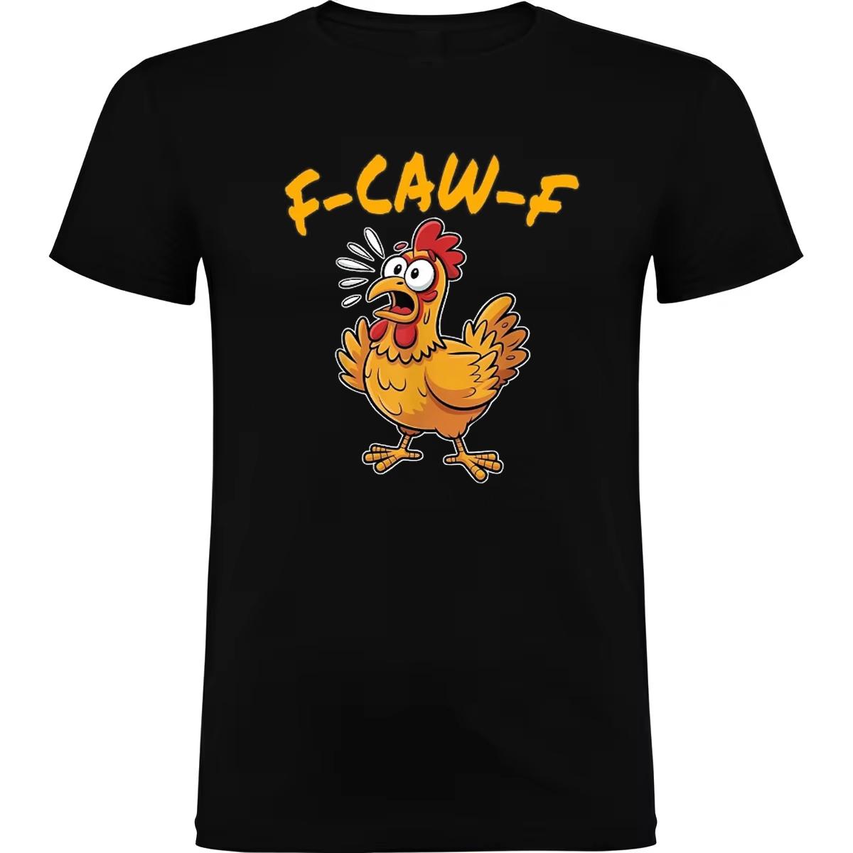 2025 Summer Funny FCawF Chicken FCAWF Chicken Meme 100 Cotton Printed Tshirt for Men Women Short Sleeve Tops Breathable Y2k S