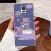 For Samsung Galaxy S5 SV GT-I9600 G900F S5 Neo Silicone Aesthetic Fashion Cute Cat Soft TPU Back Cover Transparent Phone Case