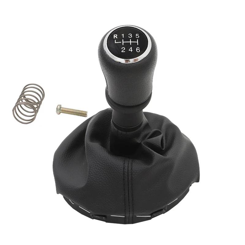 5/6 Speed Integrated Gear Shift Knob & Dust Boot for VW T5 T5.1 GP 2003-2011 - Van Transmission Lever, Durable Car Accessories