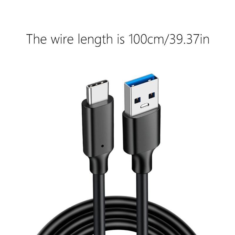 20cm-500cm USB 3.2 to Type C Charging Cord Sync Cable Power Wire 10Gbps Transmission Rate PD60W 3A Rapid Charging