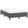 Bed Frame Without Mattress Dark Grey 120 X 190 Cm Velvet