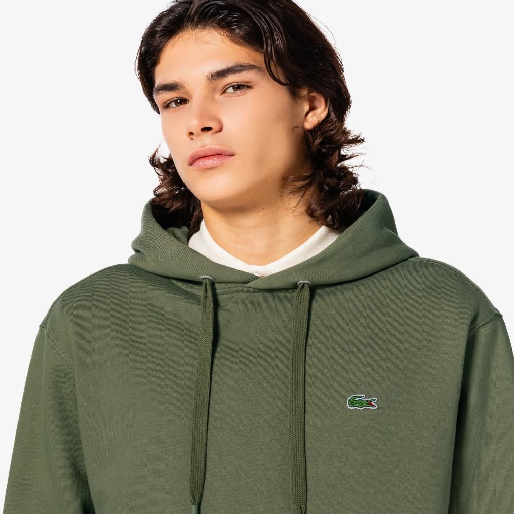 [lacoste] Men's Basic Hooded Pullover Sweatshirt SH398E-55NE9F