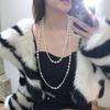 Long Multi Layered Pearl Necklace For Women Temperament Collar Chain Sweater Chain Necklaces Luxury Jewelry Accessories