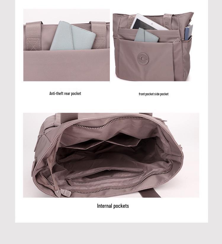 2026 New Large Capacity Lightweight Nylon Women's Crossbody Handbag: Simple, Versatile, and Casual