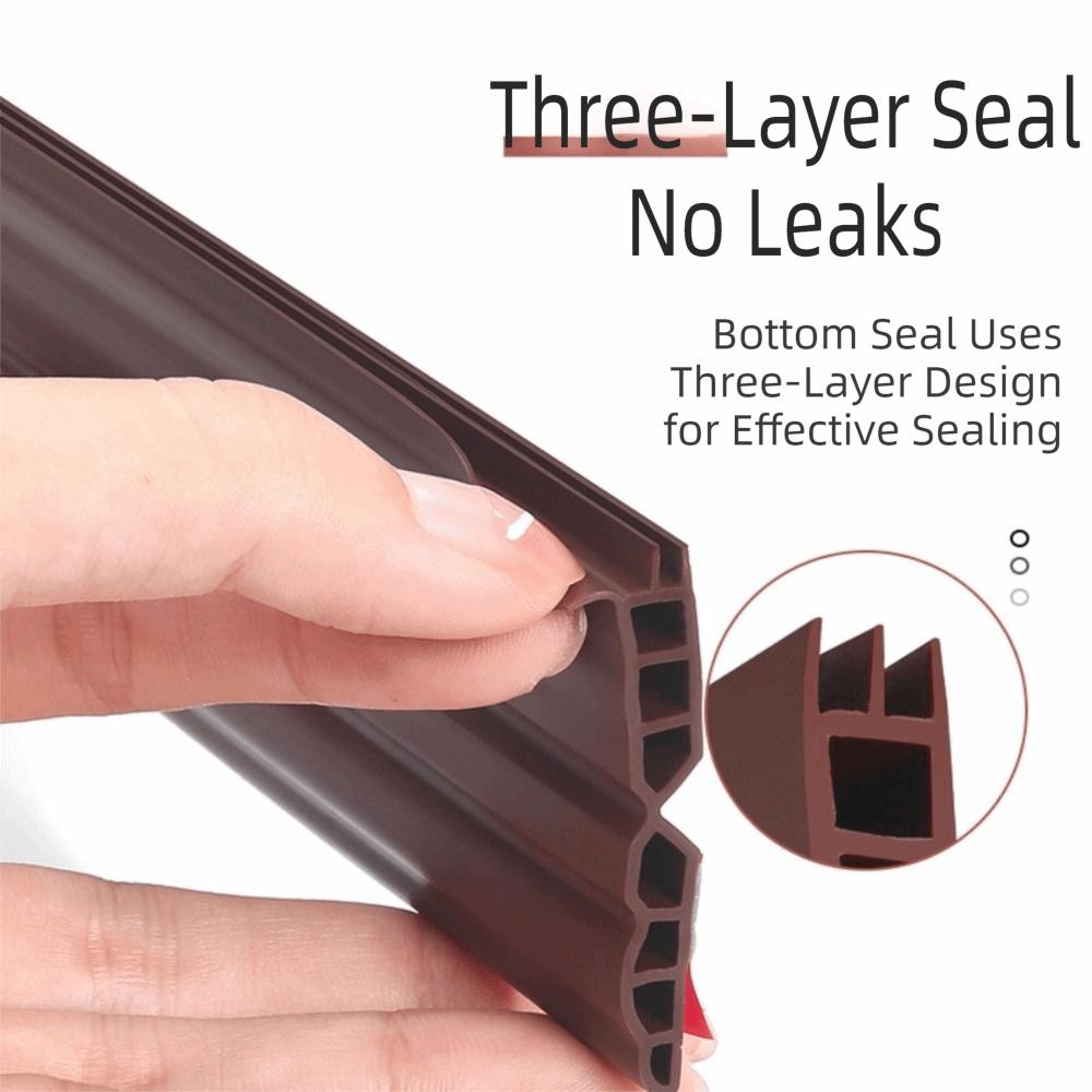 1M Door Bottom Sealing Strip Dustproof Sound Insulation Weatherstrip Draft Guard Flexible Under Door Draft Stopper Sealing Strip