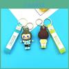 Cute Labubu Sheep Figure Keychain Pvc Soft Rubber Keyring Gift For Bags