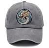 New hat printed dragon logo fashionable washed old retro cap men's sunshade baseball cap