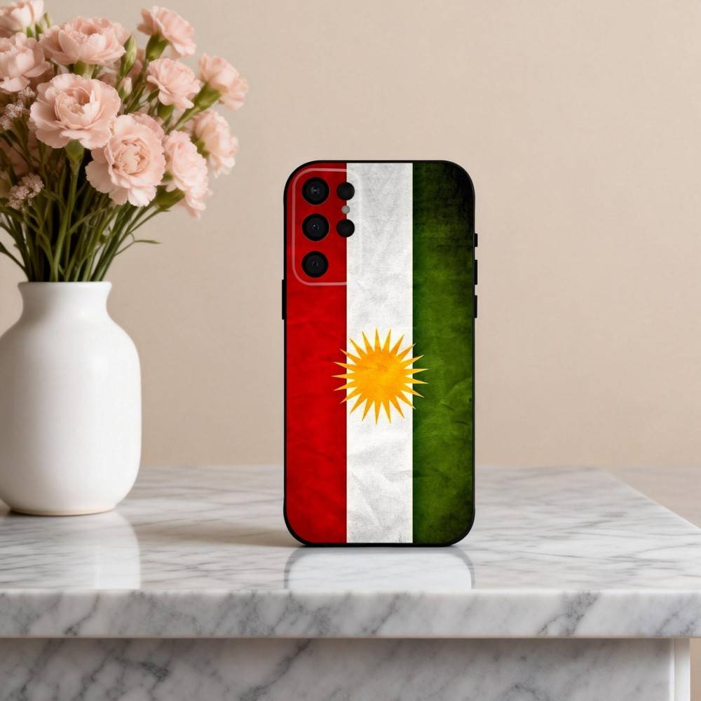 K-Kurdistan-N F-Flag-G  Phone Case For Samsung S25,24,23,22,30,21,10,9,Ultra,Plus,Lite,FE,4,5 G Soft Black Case Samsung S225G