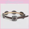 Bohemian Retro Western Leather Belt For Women With Alloy Buckle For Casual Fashion