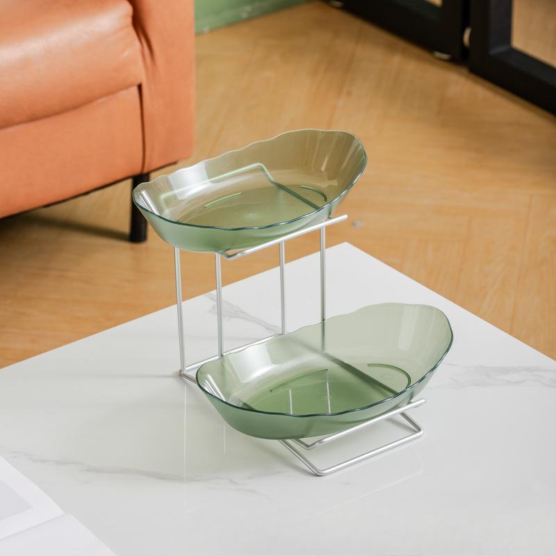 

Многослойная фруктовая тарелка из слитка с привлекательным внешним видом. Фруктовая тарелка с легкой роскошью. Высококачественная тарелка для закусок с гостиной, переезжающей в новый дом. Тарелка для закусок.