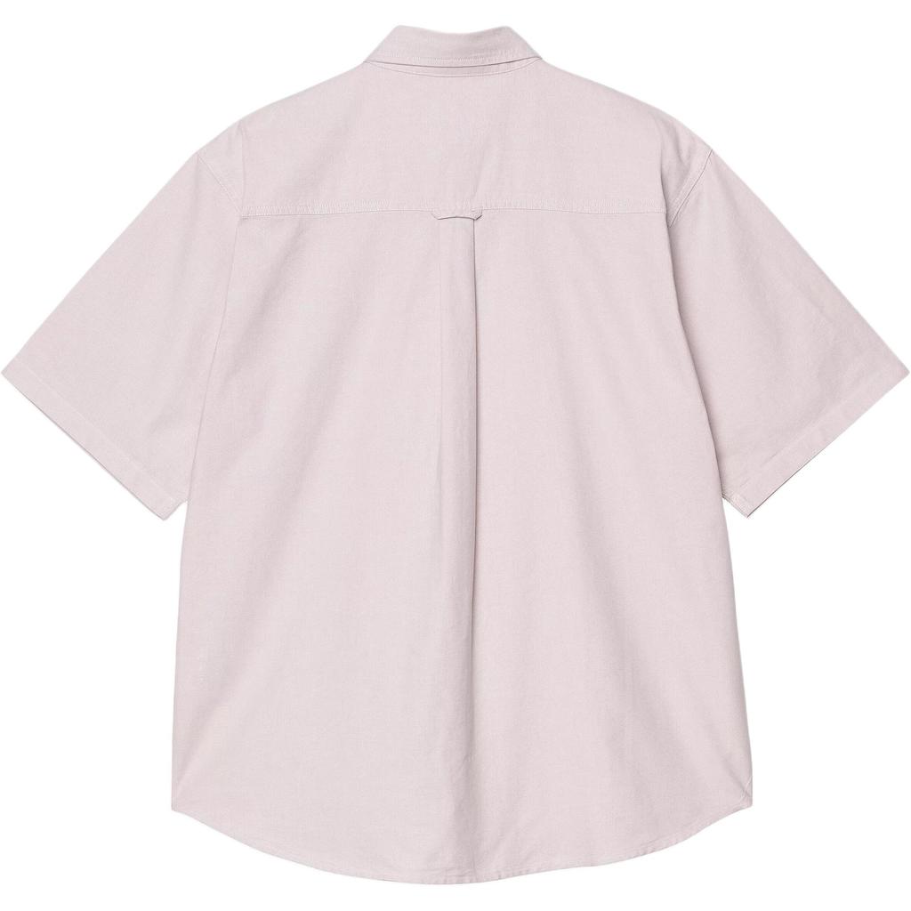 Carhartt WIP Minimalist Fashion Comfortable Loose Logo Embroidered Short Sleeve Shirt Men Shirts Pink I031454-2V5-XX
