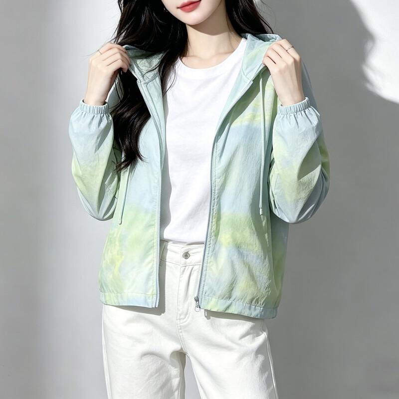 Women's Lightweight Mulberry Silk Hooded Sun Protection Cardigan