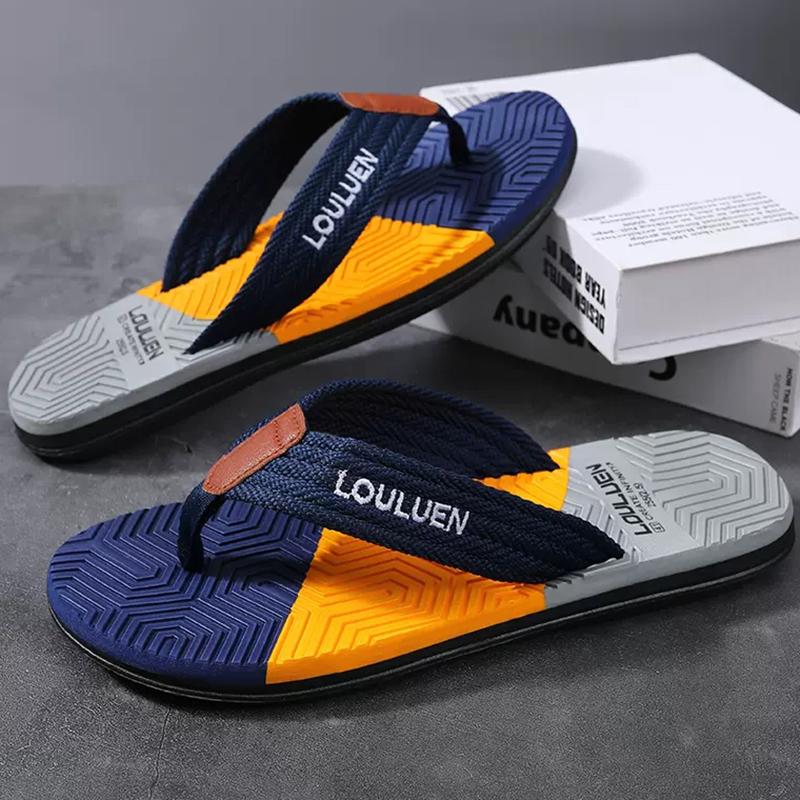 1 Pair High Quality Hot Sale Men Flip Flops Summer Beach Flip Flops Men Fashion Breathable Casual Beach Men Slippers Summer Outdoor