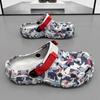 Herren Lochschuhe Mode Street Art Sommerbekleidung Trendy Cool Outdoor Sandalen und Hausschuhe Sport