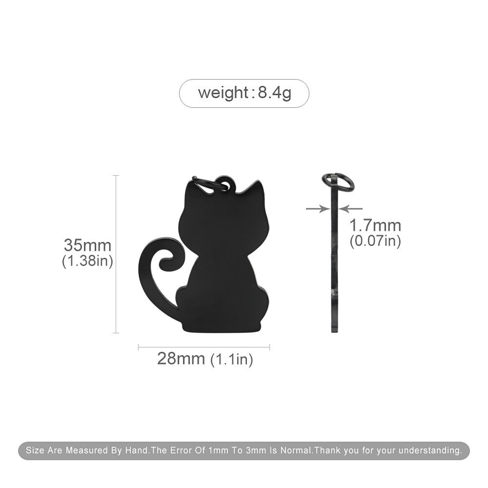 Custom Name Cat Collar Pendant Personalized Pet Collar Accessories Cat Tag Customized Anti-lost