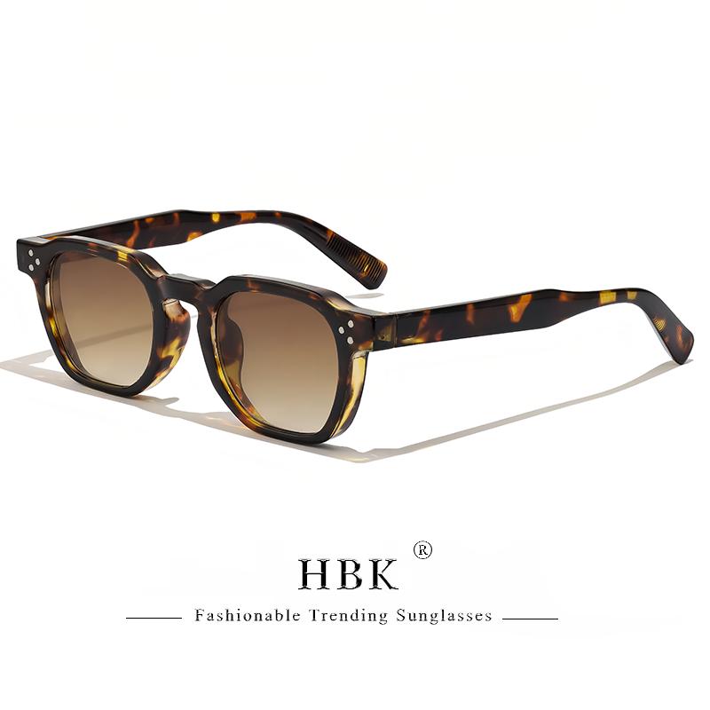 HBK Punk Square Sunglasses Men Punk Sun Glasses for Women Fashion Travel Outdoor Cycling UV400 Lunette De Soleil Homme