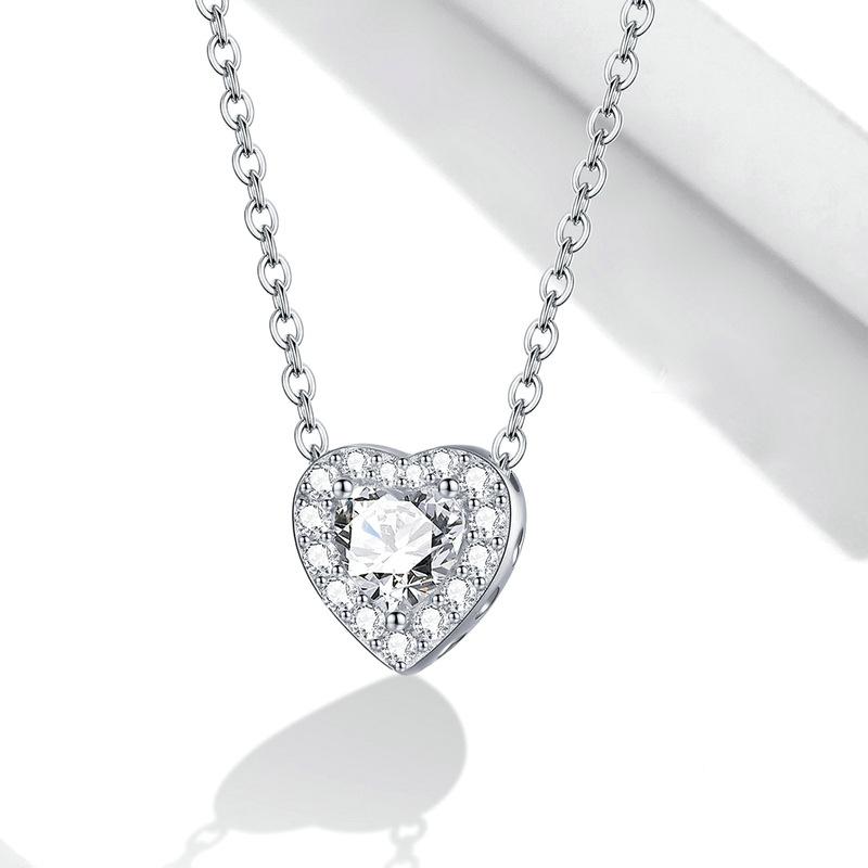 Barbie necklace [Sterling silver original design] Love, temperament and high-end sense, original first release, ins style love confession ZJYXL-YS-115