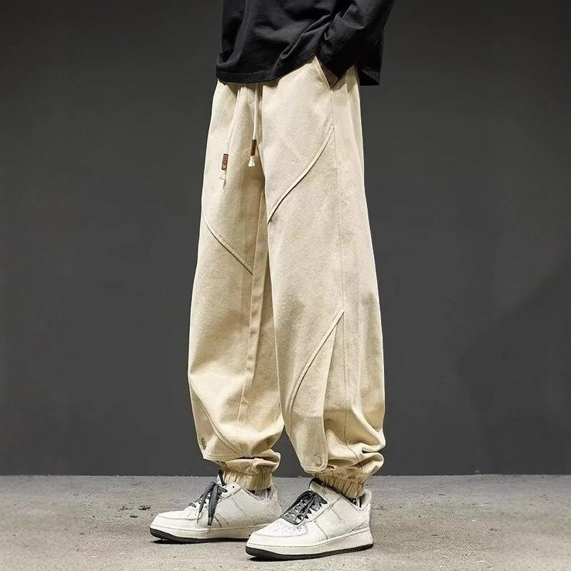 

Fashion Men s Streetwear Pants Plus Size M-8XL Relaxed-fit Black Jogger Pants with Drawstring Waist, Versatile Pants for Everyday & Laid-back Style M хаки