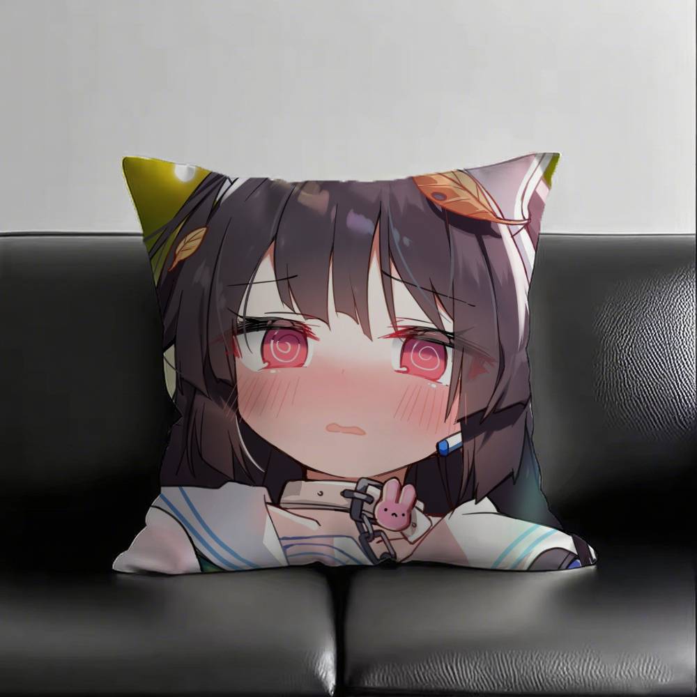 1pc Anime Blue Archive Kasumizawa Miyu Pillow Case Fashion Square Pillowcase Bedroom Sofa Room Ins Decoration Leisure