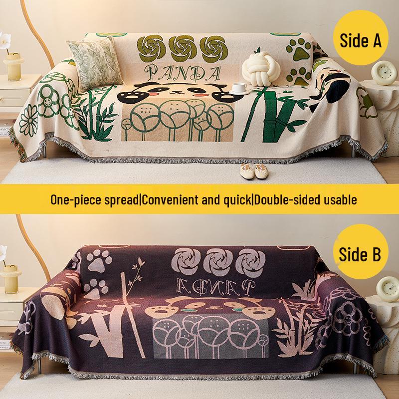Nordic Style Full Wrap Dustproof Sofa Throw Blanket Cover