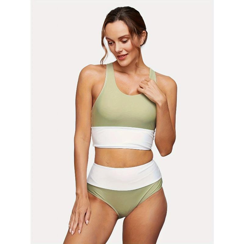 

Великого розміру роздільний купальник жіночий європейський та американський хай-енд відчуття Хулудао купальник з принтом на блискавці бікіні купальник L