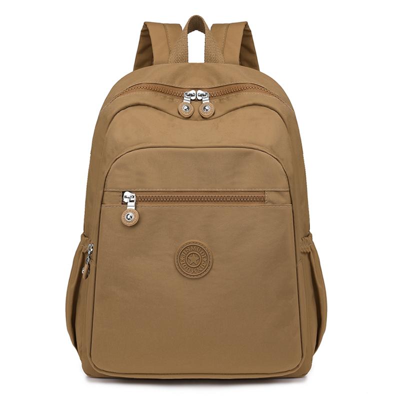 

Легкий рюкзак с рукавом Pull Rod женский дорожный рюкзак водоотталкивающий нейлоновый школьный рюкзак хаки