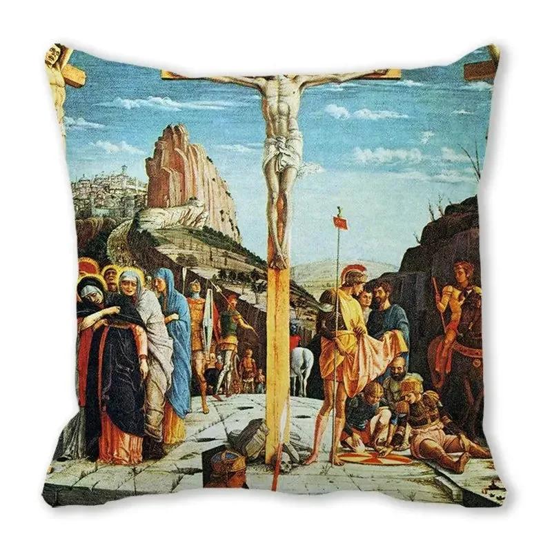 Рождественская наволочка Рождественский ангел узор декоративная наволочка подушка рождественское украшение наволочка 12x12Inch