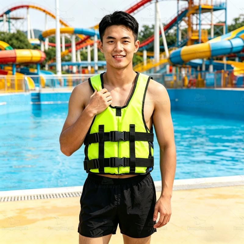 Adjustable Life Jacket for Adults Multi-color Buoyancy Vest for Fishing Boating Swimming Water Sports