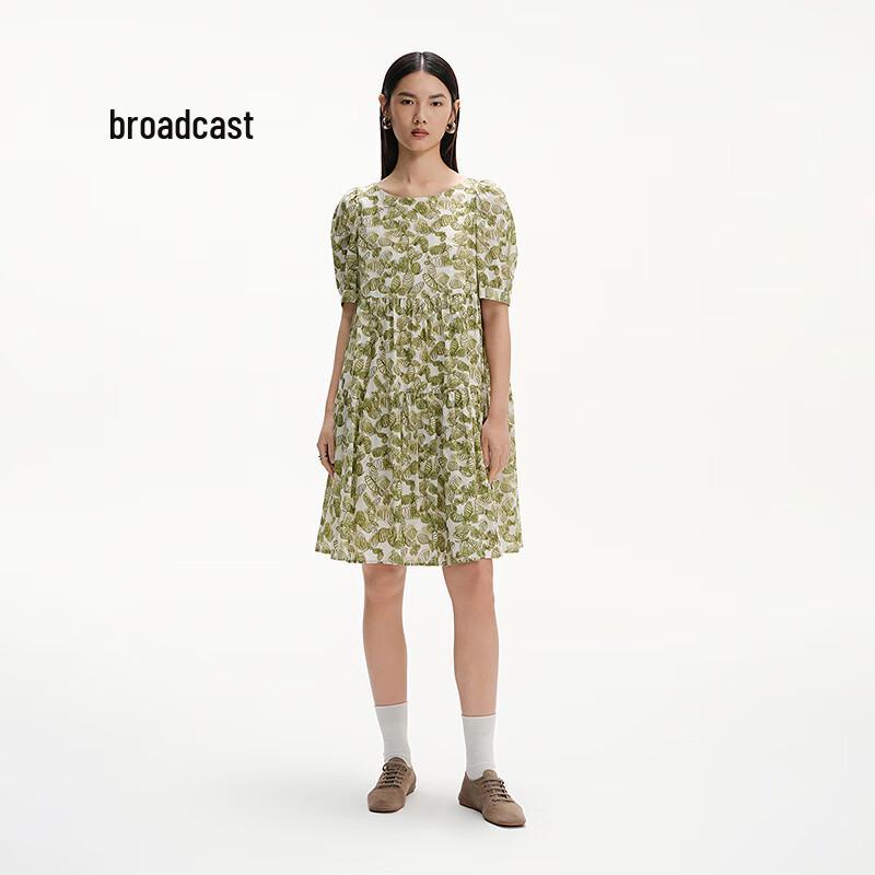 

Broadcast Printed Short Sleeve Loose Commuter Dress XL