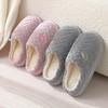 Winter Couple Style Basic Design Women Plush Slippers Non-slip Warm Thick Furry Men Home Cotton Shoes